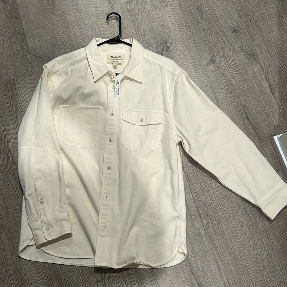 NWT Madewell Men's Garment-Dyed Work Easy Fit Shirt in Vintage M